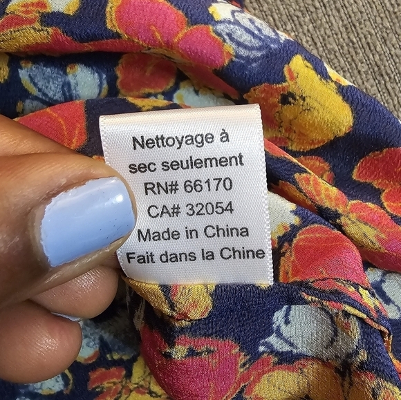 Anthropologie Porridge Silk Red Yellow Floral Boho Casual Top Size Small - Picture 6 of 6